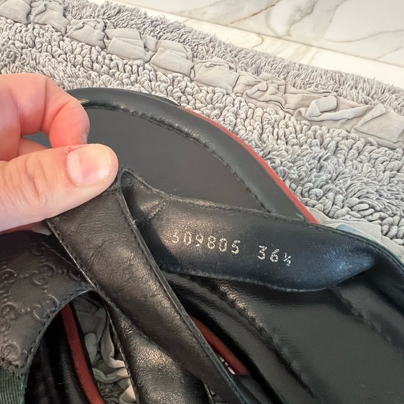 Pre-owned Gucci Women Flip Flop Leather Thong Sandals - Picture 6 of 7